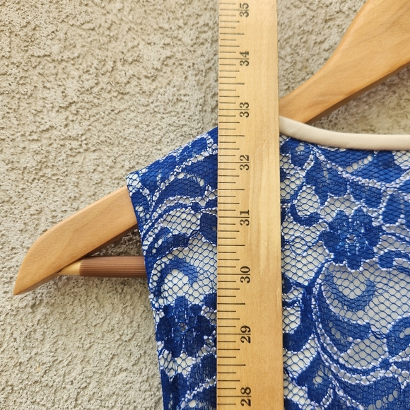 ABS Allen Schwartz Women's Dress Size 4 Blue Floral Lined Classic NWT Made USA - Picture 10 of 10